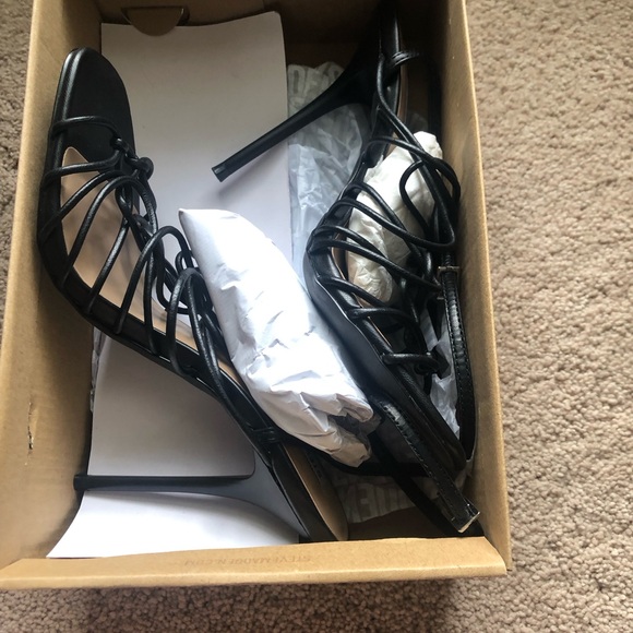 Steve Madden Bambi Black Strappy Sandals - Picture 7 of 7